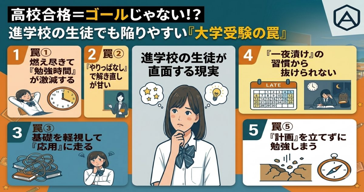 高校合格＝ゴールじゃない！？ 進学校の生徒でも陥りやすい「大学受験の罠」5選