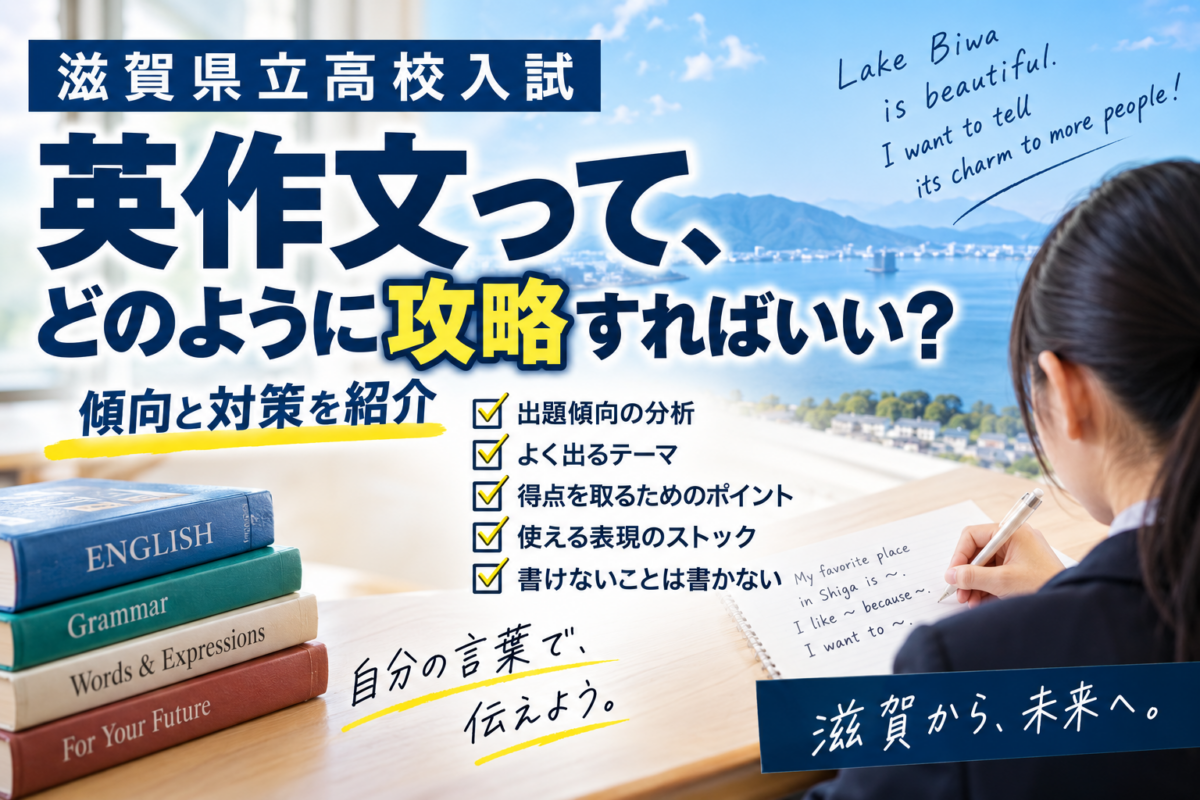 滋賀県立高校入試英作文ってどうすればいい？傾向と対策を紹介。