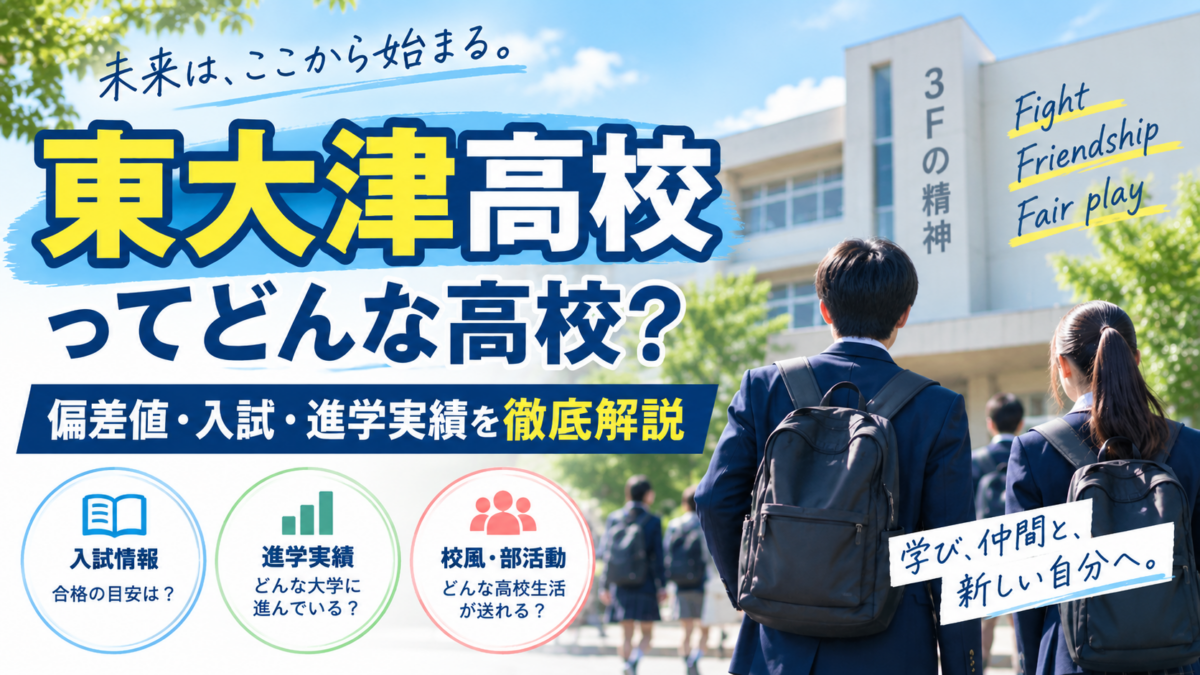 【2027年度】東大津高校の偏差値・進学実績は？入試・校風・大学受験まで大津市の塾が解説