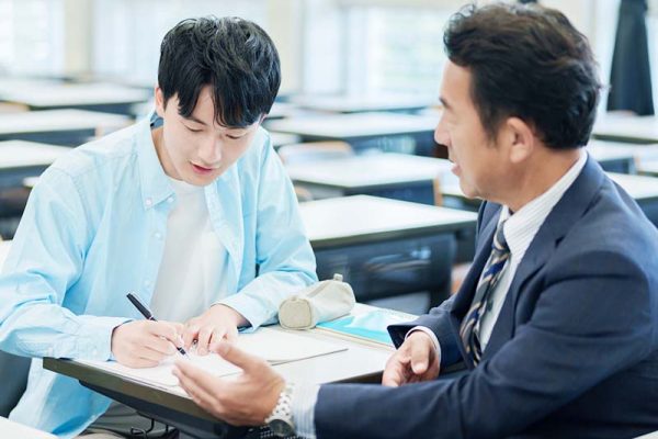 面談する生徒